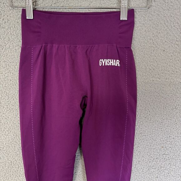 Gymshark Leggings Womens S Purple Seamless Flex High Waisted Pants - Picture 2 of 6